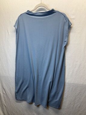 Relaxed Fit Eileen Fisher Versatile Dress-Tunic-Swimsuit Cover Soft Slate Blue